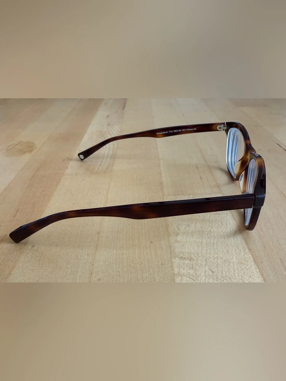 Warby Parker 🐢Eyeglasses Frames Greenleaf 215 Tortoiseshell Square 49-19-142 EUC